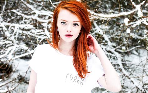 redhead winter nude